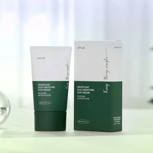 Anua Heartleaf Silky Moisture Sun Cream SPF50+ PA++++ (10ml) product image