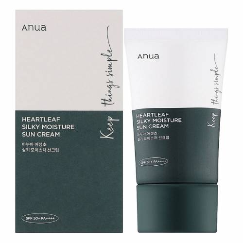 ANUA Heartleaf Silky Moisture Sunscreen 50ml product image