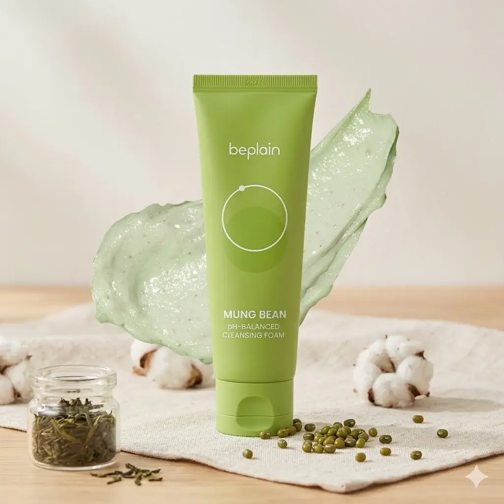 Beplain Mung Bean pH-Balanced Cleansing Foam 80ml product image