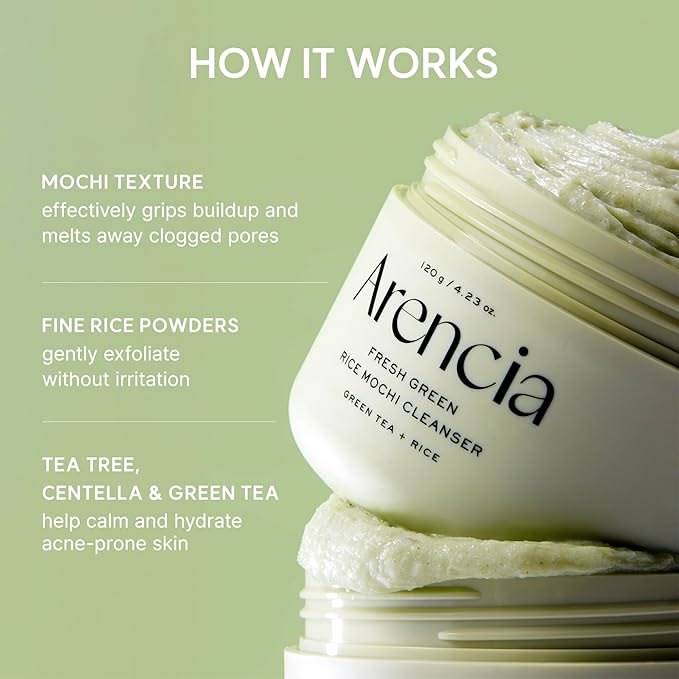 ARENCIA Fresh Green Rice Mochi Cleanser 120g product image