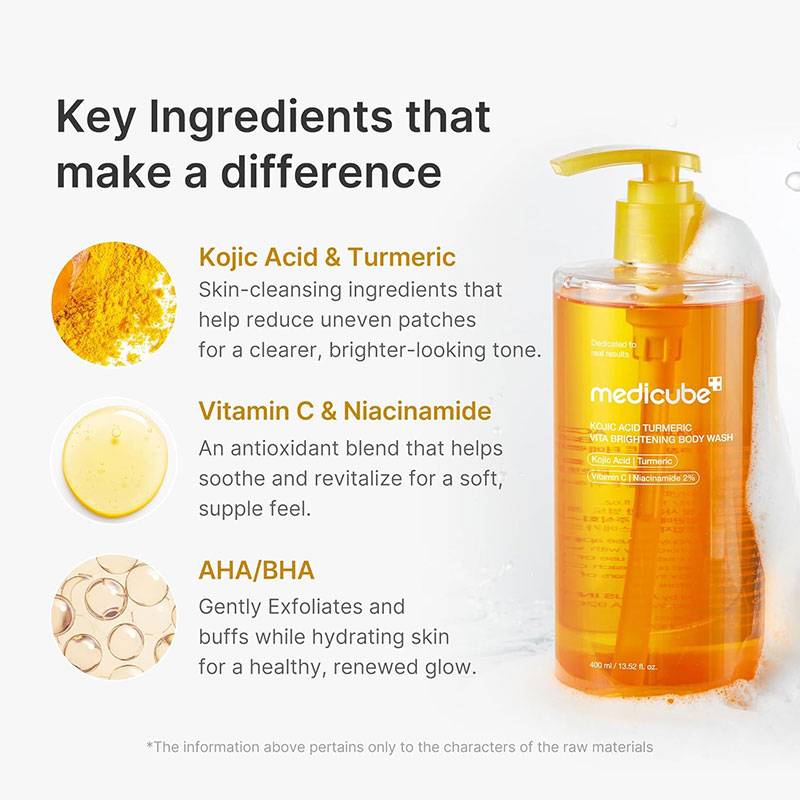 MEDICUBE Kojic Acid Turmeric Brightening Body Wash  400ml product image