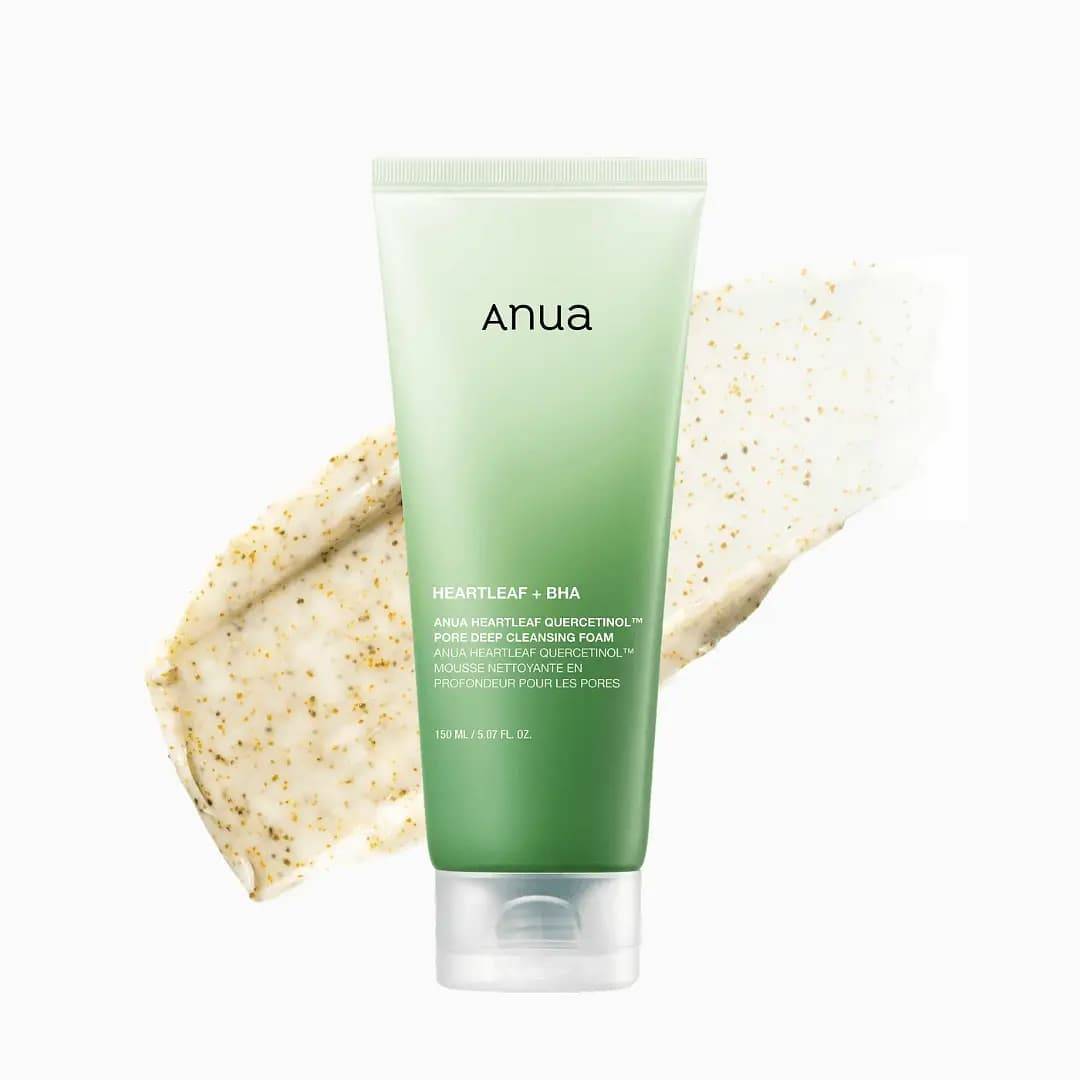 Anua Heartleaf Quercetinol Pore Deep Cleansing Foam 150ml & Laneige lip sleeping mask 3g product image