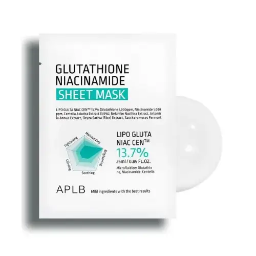 APLB Glutathione Niacinamide Sheet Mask 25ml product image