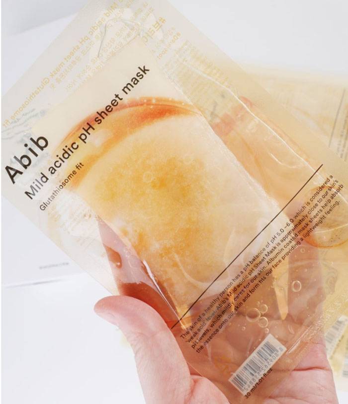 ABIB Mild acidic pH sheet mask Glutathiosome fit (10 sheets)  30ml (Set) product image