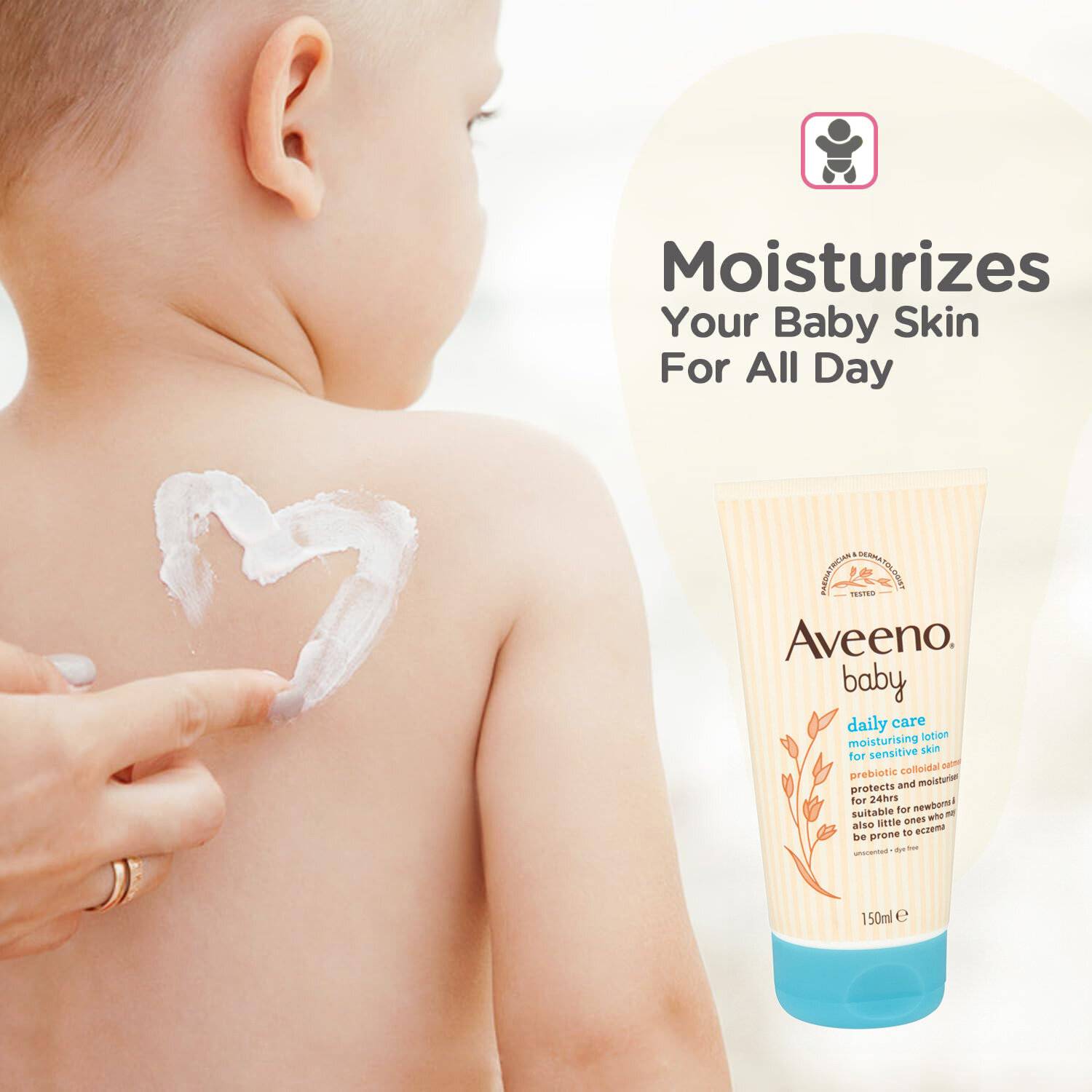 Aveeno Baby Daily Care Moisturising Lotion for Sensitive Skin 150ml product image