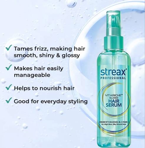Streax Vitariche Gloss Hair Serum 45 ml product image