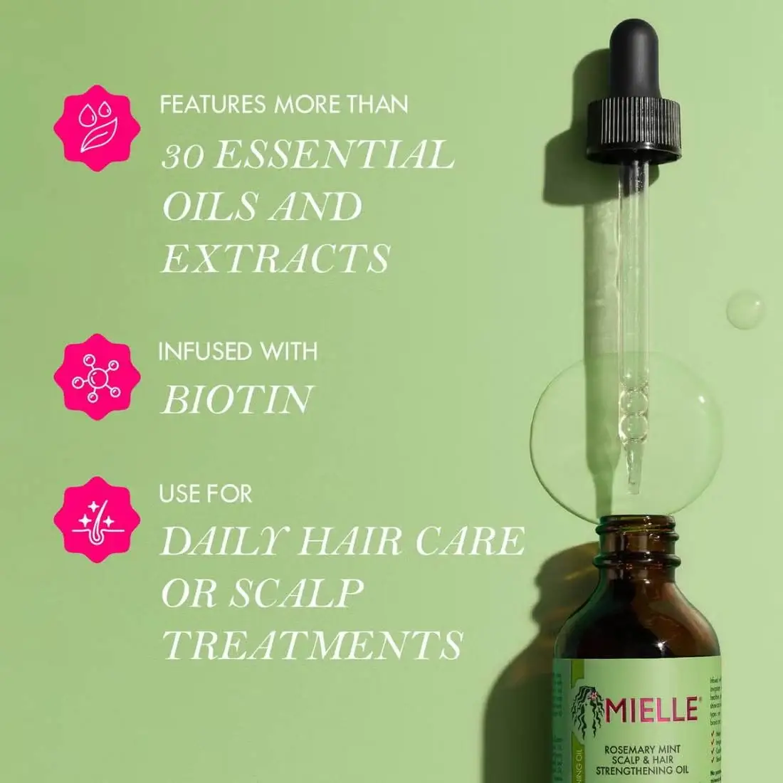 Mielle Rosemary Mint Scalp & Hair Strengthening Oil 59 ml