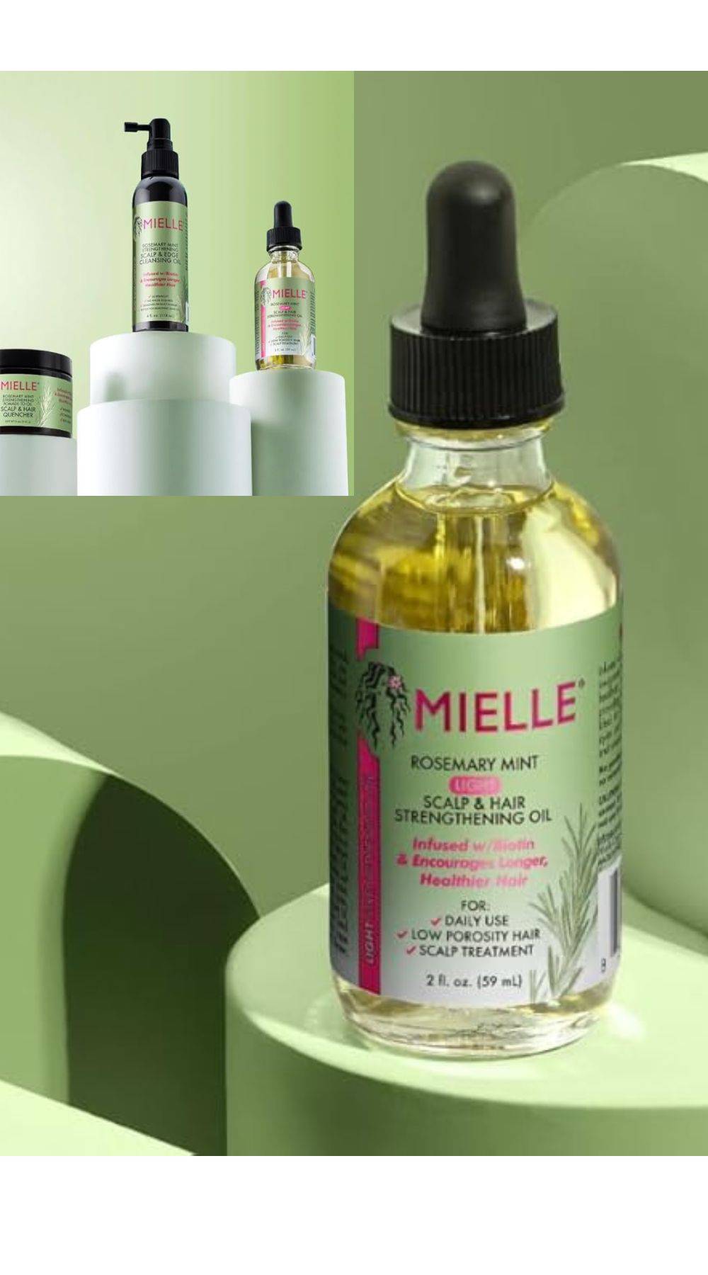 Mielle Rosemary Mint Scalp & Hair Strengthening Oil 59 ml