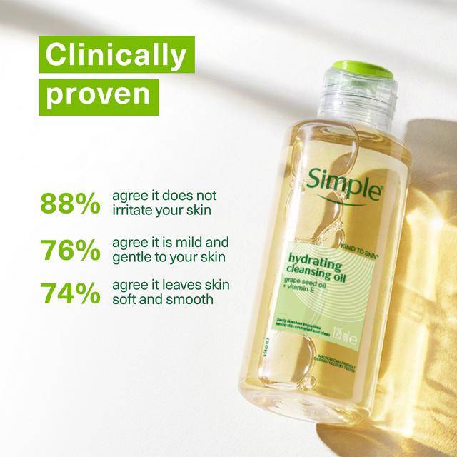 Simple Sensitive Skin Experts Hydrating Cleansing Oil 125ml product image