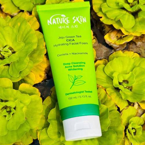 Nature Skin Jeju Green Tea CICA Hydrating Facial Foam 152ml product image