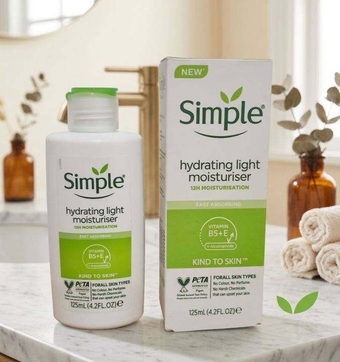 Simple Kind to Skin Hydrating Light Moisturiser 125 gm Buy And Get La Famme Nailpolish product image