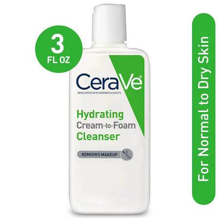Cerave Hydrating Cream-To-Foam Cleanser 87ml product image