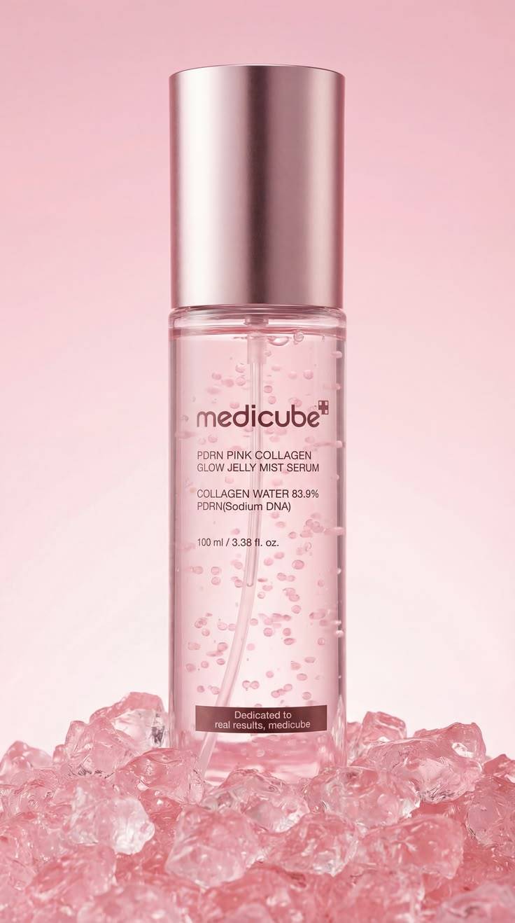 MEDICUBE PDRN Pink Collagen Glow Jelly Mist Serum 100ml product image