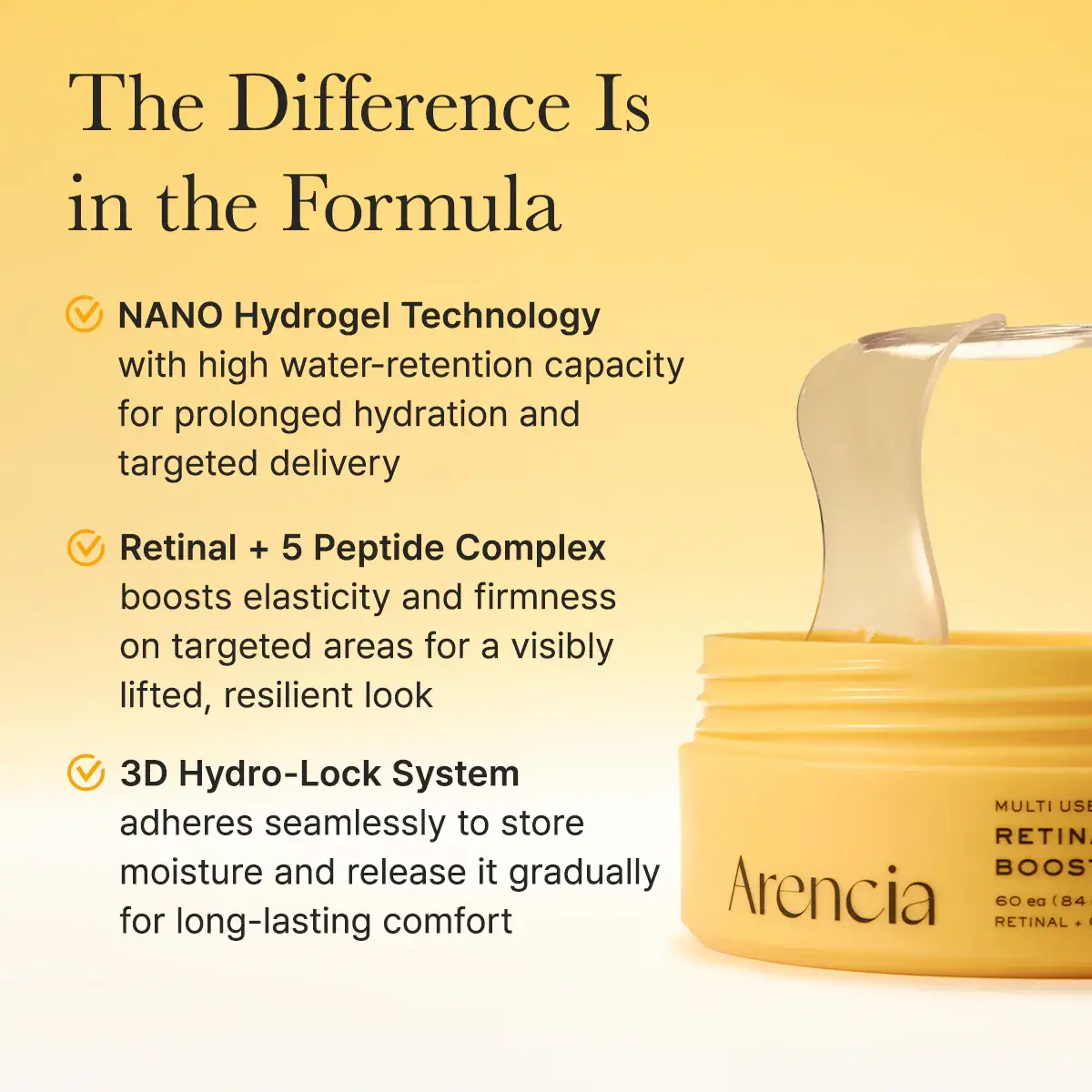 ARENCIA Retinal Boosting Eye Mask  (60ea) product image
