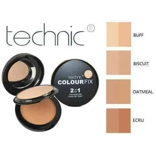 Technic Colour Fix 2 IN 1 Pressed Powder & Cream Foundation Buff product image