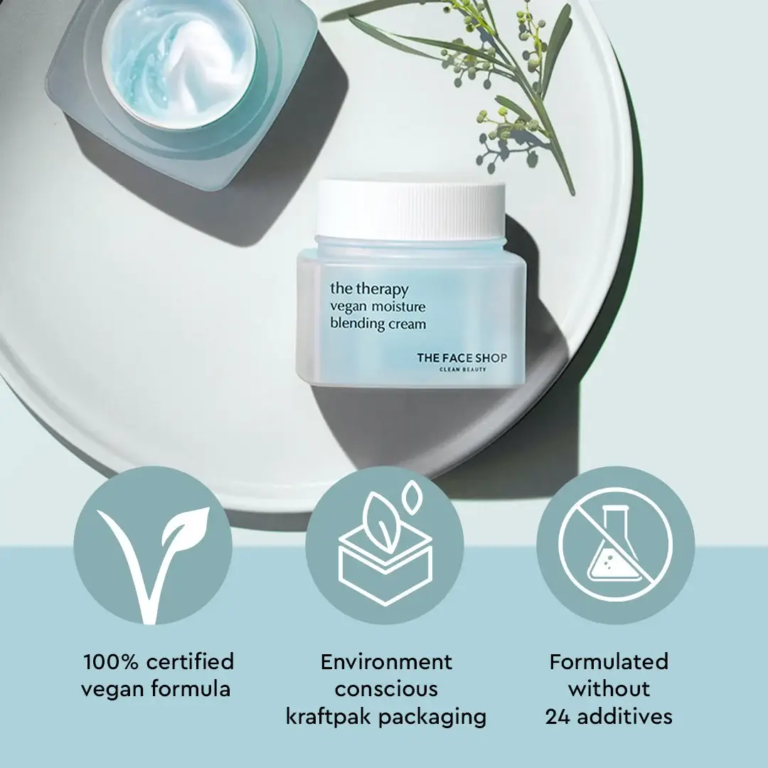 COSRX Salicylic Acid Daily Gentle Cleanser 150ml & THE FACE SHOP The Therapy Vegan Moisture Blending Cream 60 ML product image
