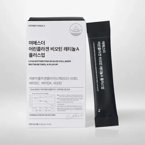 ESTHER FORMULA Fish Scales Collagen Biotin Retinol A Plus Up 42g (3g × 14 Packets)