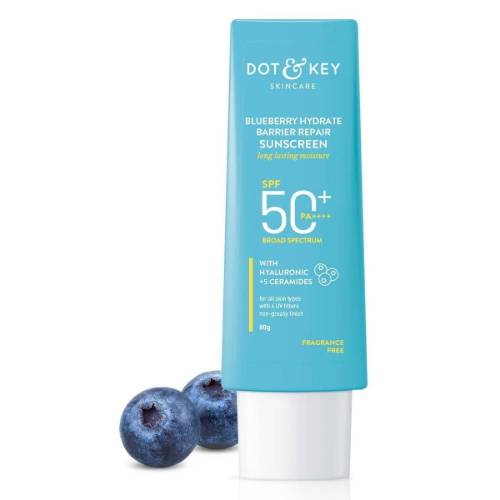 Dot & Key Blueberry Hydrate Barrier Repair Sunscreen SPF 50+ PA++++ 80g - Dot & Key product in Bangladesh