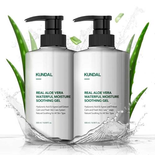Kundal Real Aloe Vera Waterful Moisture Soothing Gel 500ml