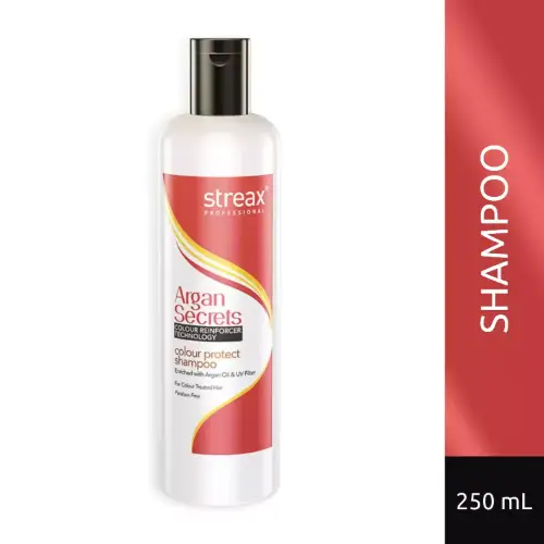 Streax Professionals Argan Secrets Colour Protect Shampoo for Colour- Treated Hair 1000ml - Streax product in Bangladesh