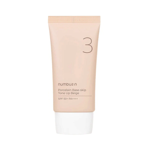 Numbuzin No.3 Porcelain Base-skip Tone Up Beige SPF50+ 50ml - Numbuzin product in Bangladesh