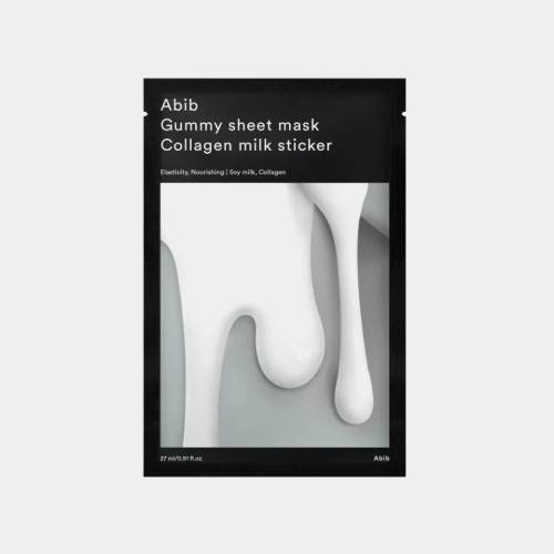 ABIB Gummy sheet mask Collagen milk sticker(10 sheets) 27ml (Set)