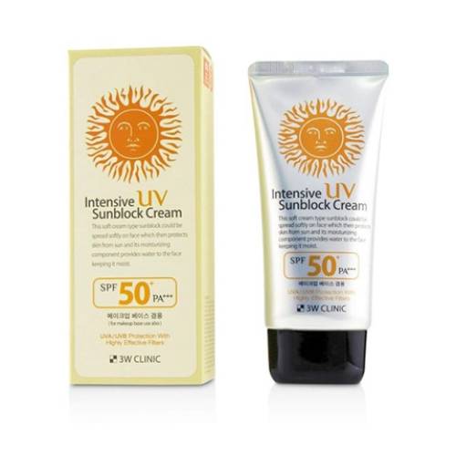 3W Clinic Intensive UV Sunblock Cream SPF50 PA+++ 70ml - 3W Clinic product in Bangladesh