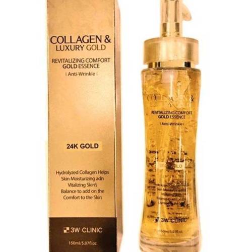 3W Clinic Collagen & Luxury Gold Revitalizing Comfort Gold Essence 150ml - 3W Clinic product in Bangladesh